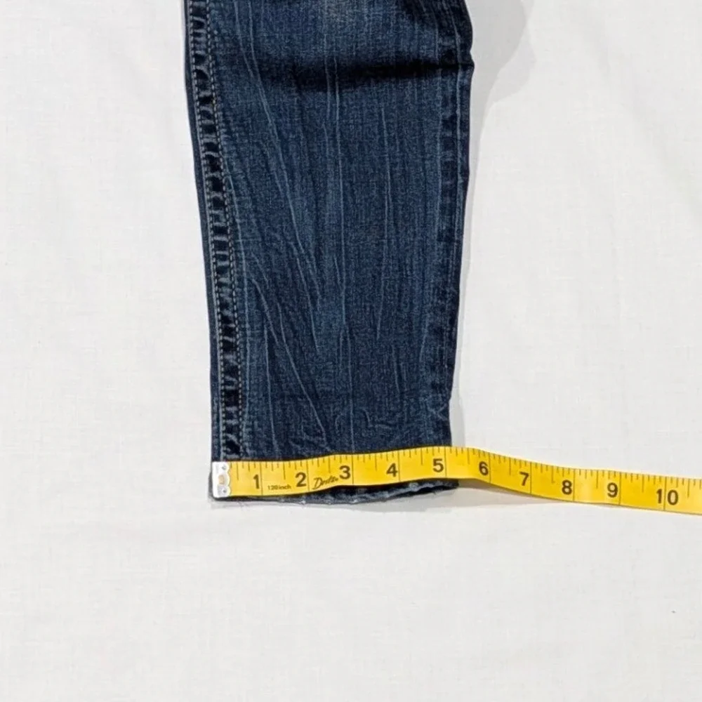 BKE Payton Ankle Skinny Jeans Womens Mid Rise Medium Wash Distressed Denim 27